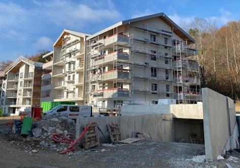 Travaux en cours dans la résidence Soren