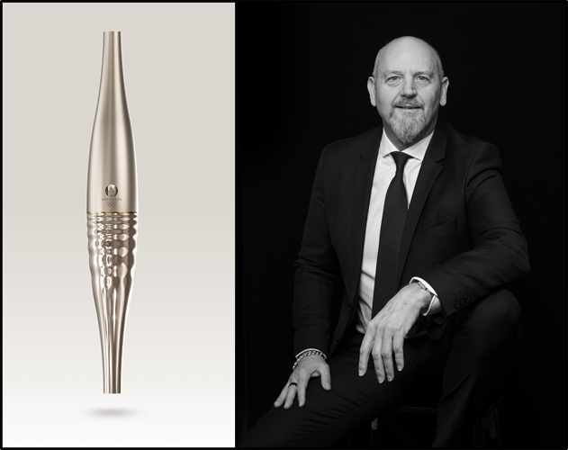 Olivier GALALIS, porteur de la flamme olympique
