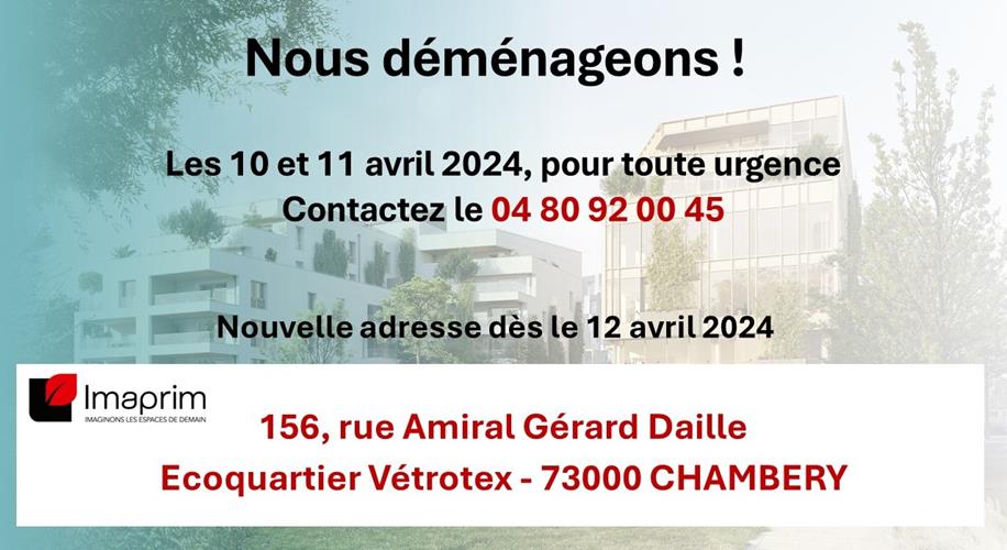 Déménagement Imaprim
